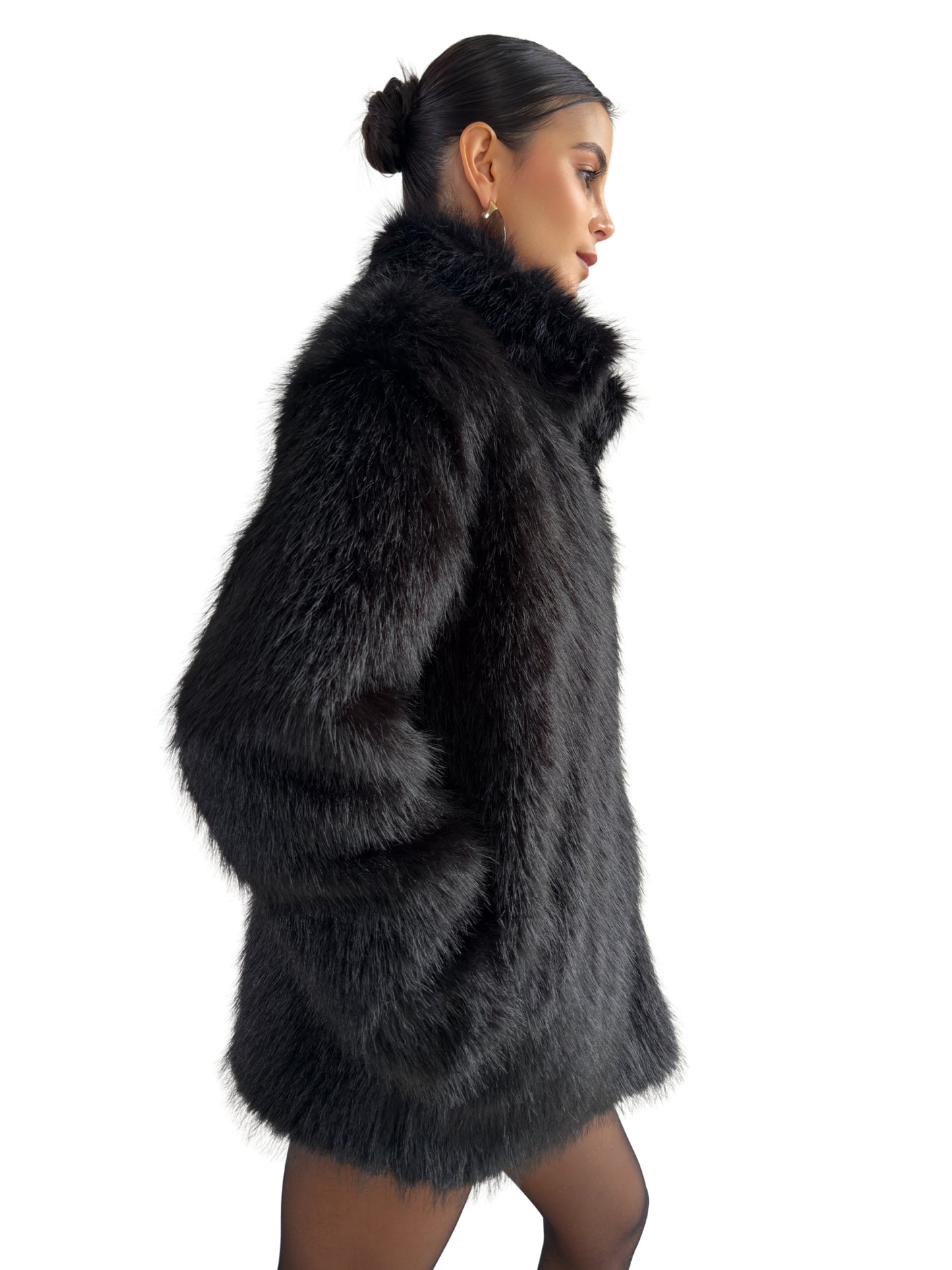 Abrigo Velvet noir