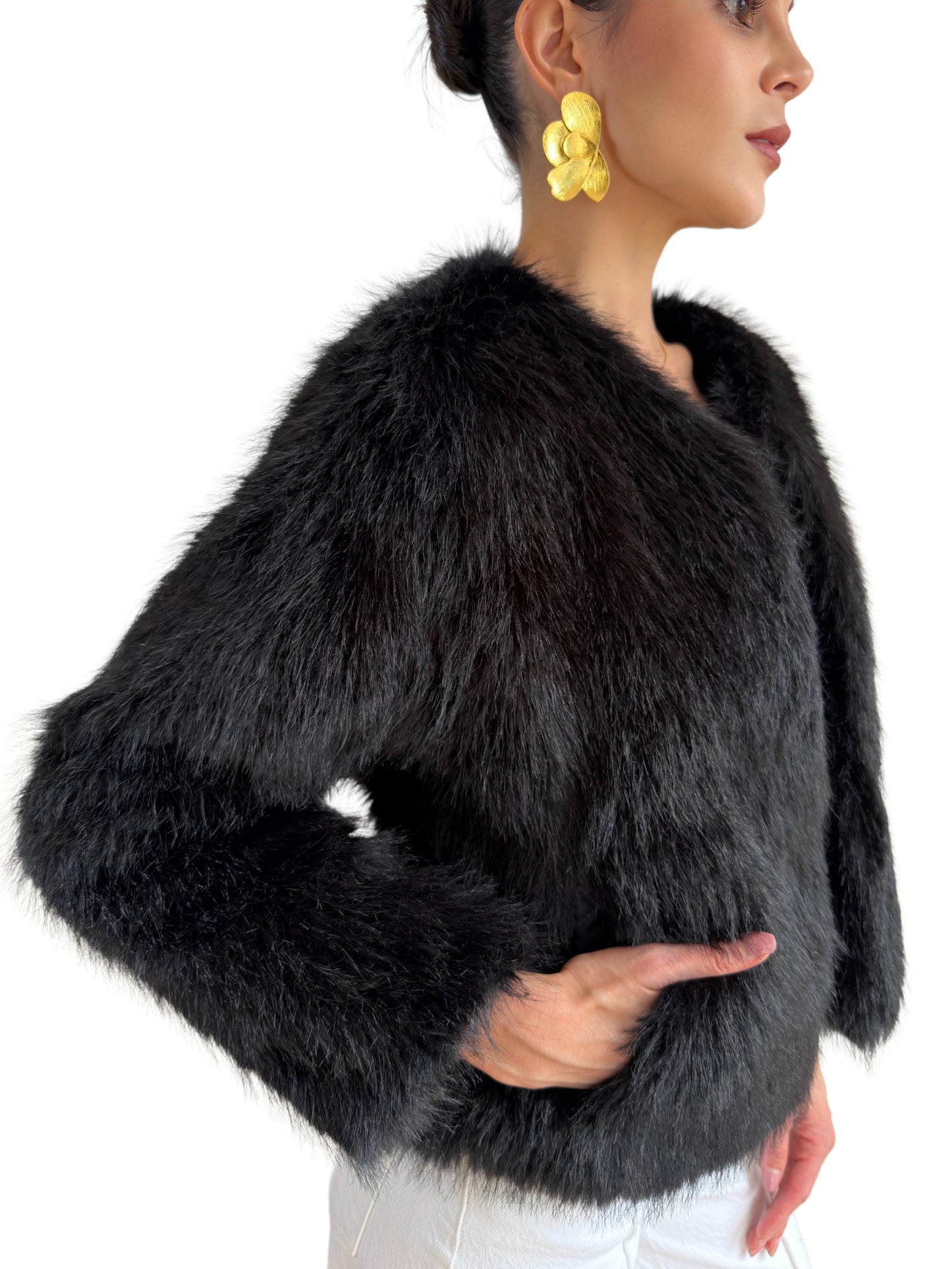 Abrigo Black Velvet
