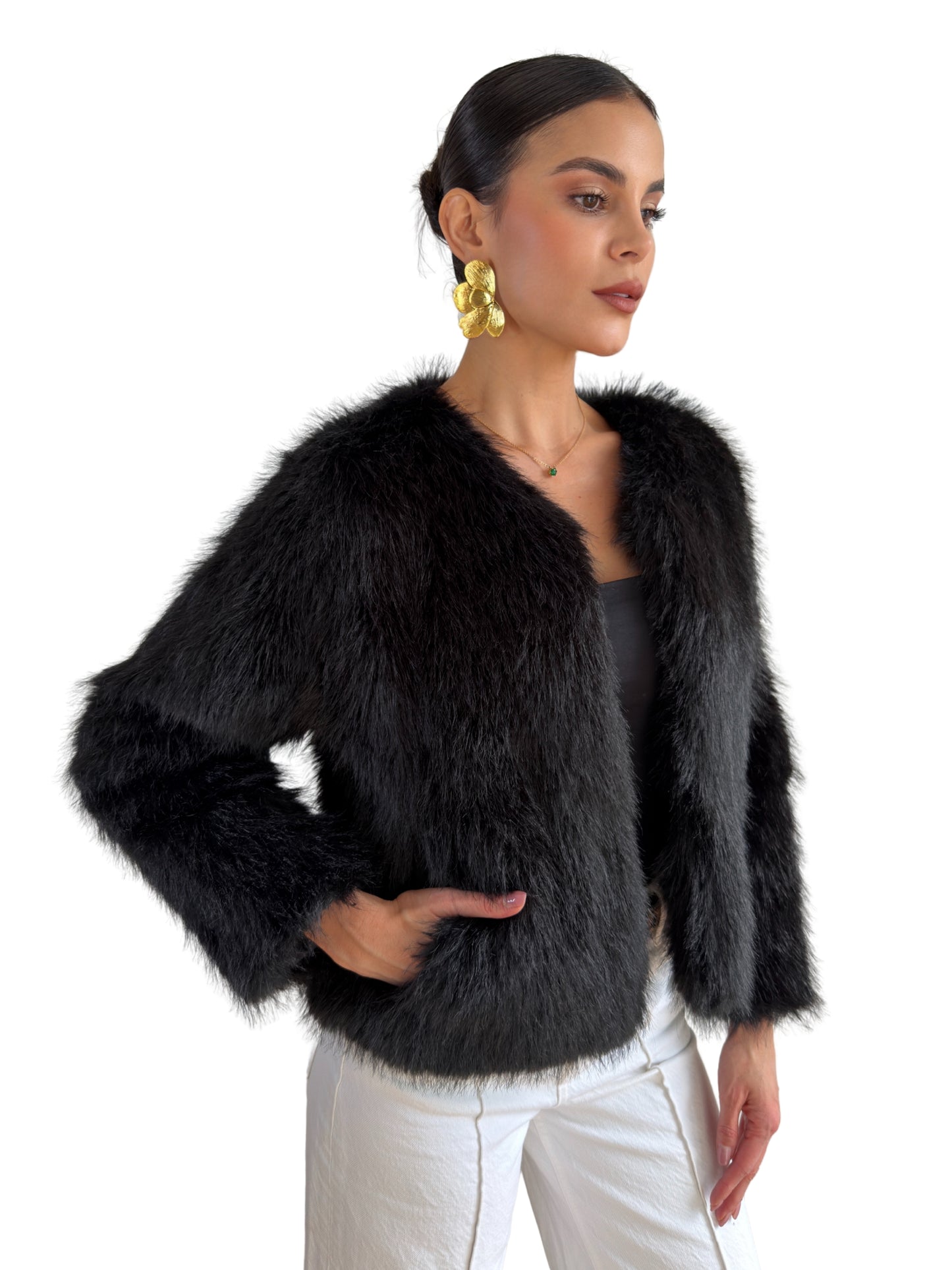 Abrigo Black Velvet