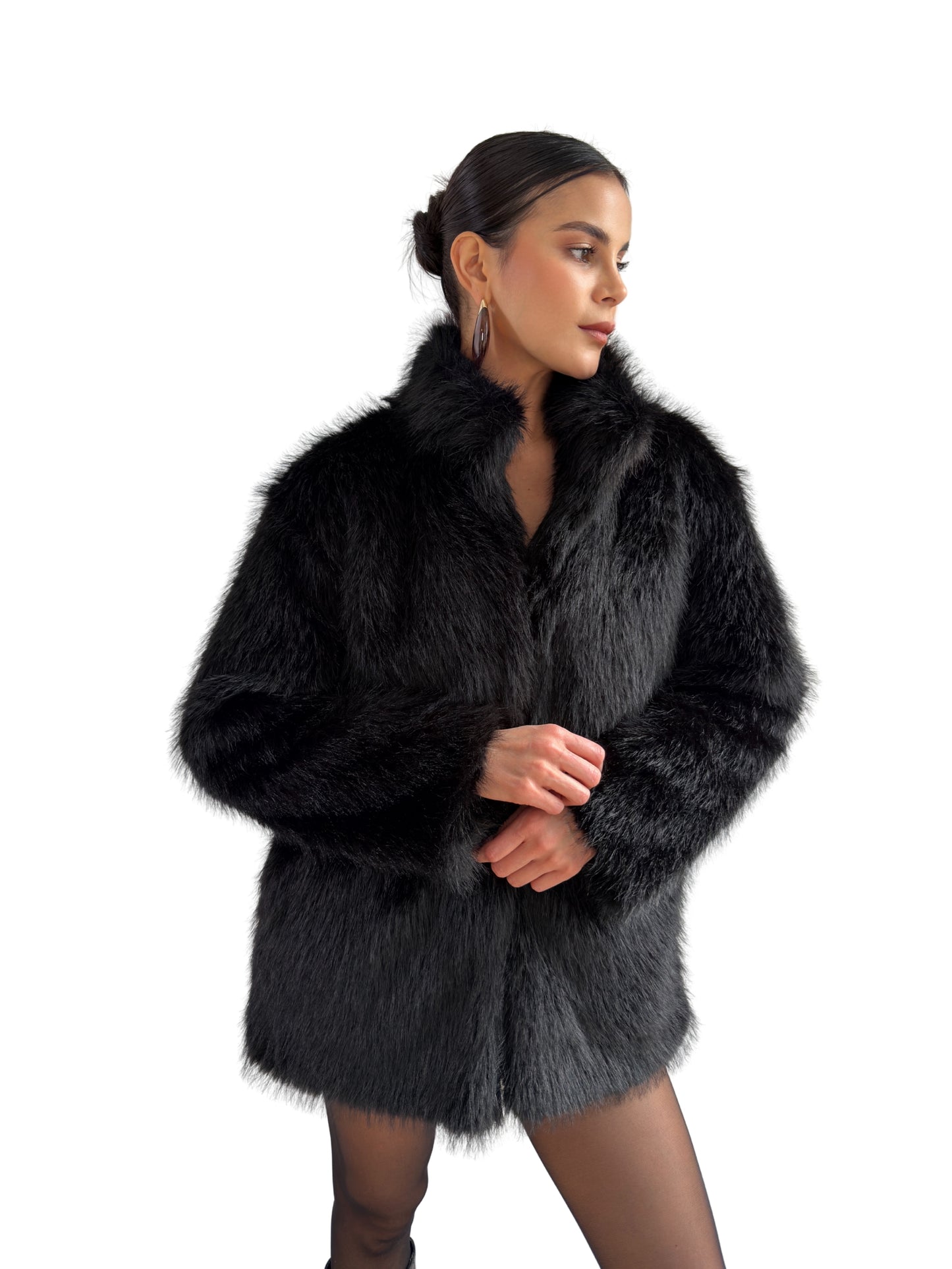 Abrigo Velvet noir