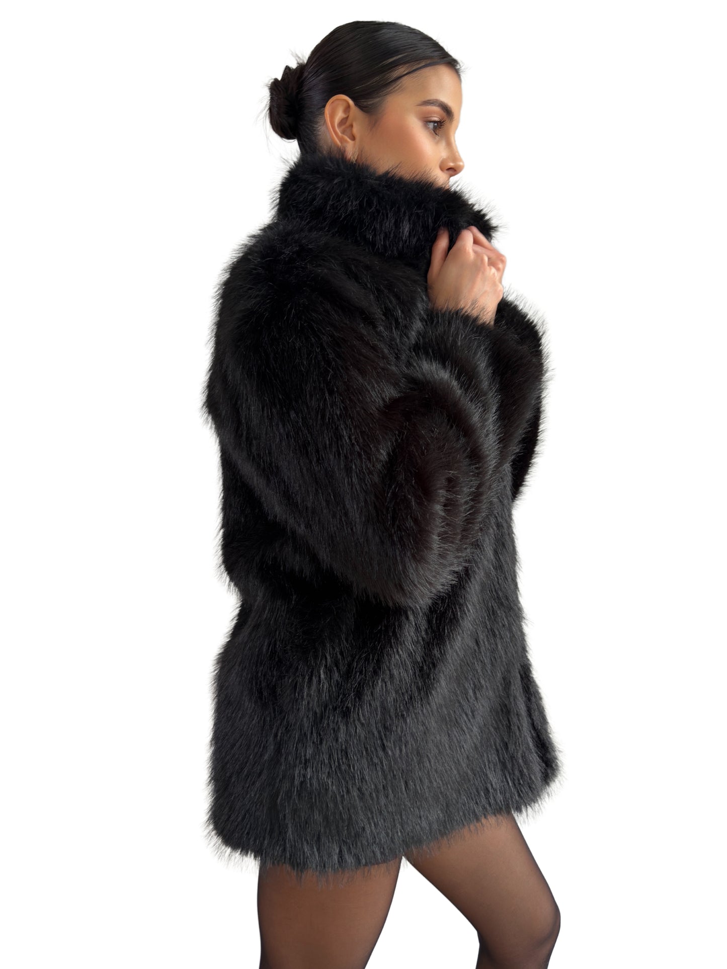 Abrigo Velvet noir