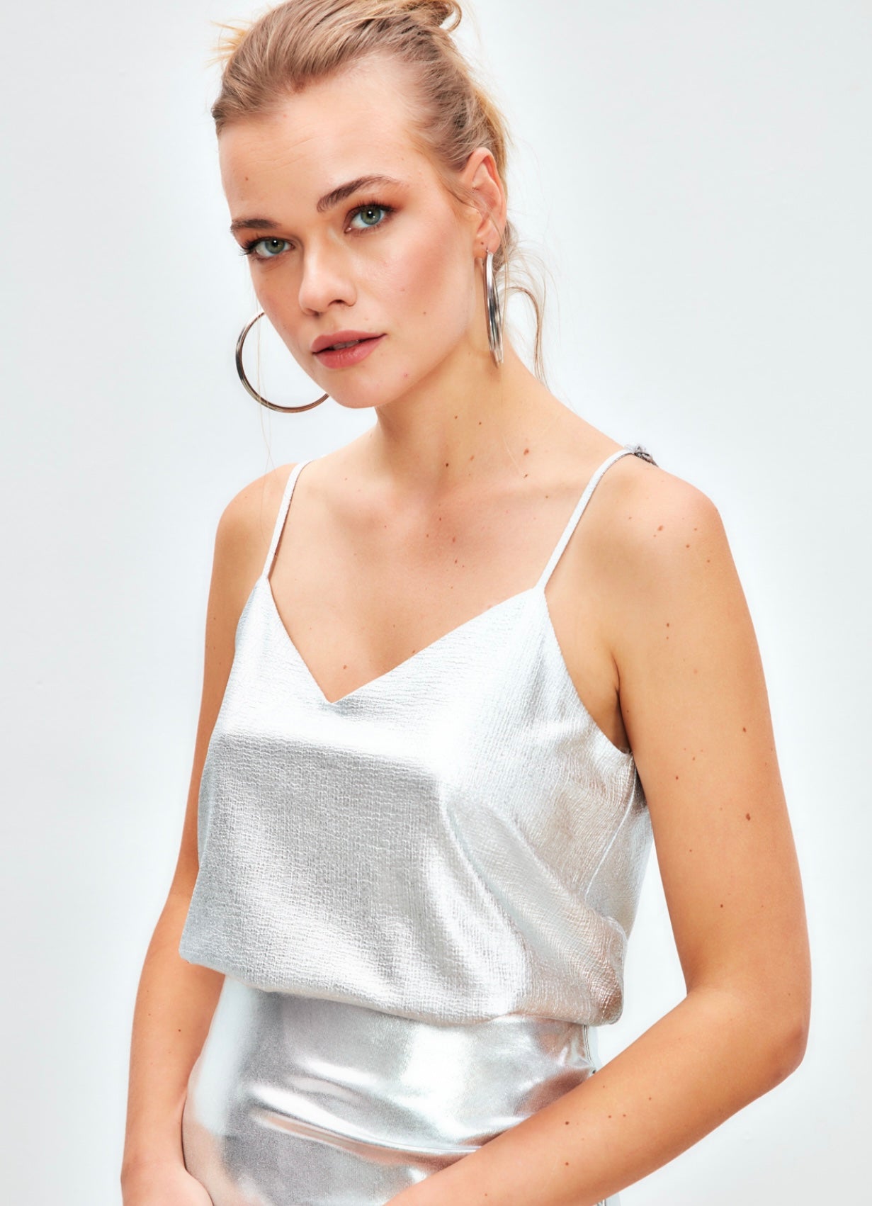Blusa Plateada