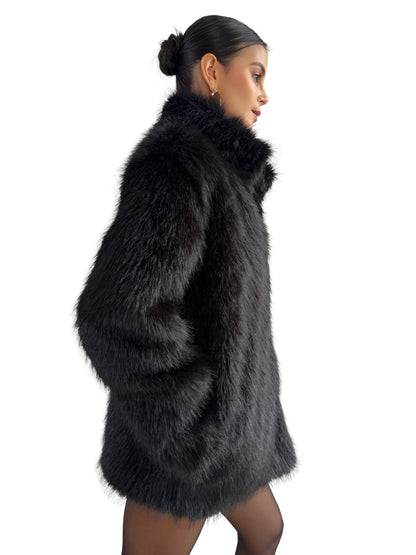 Abrigo Velvet noir
