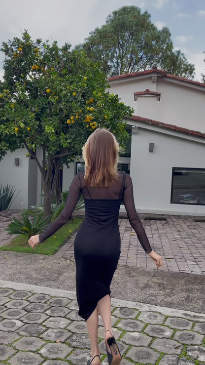 Vestido y Malla Mesh